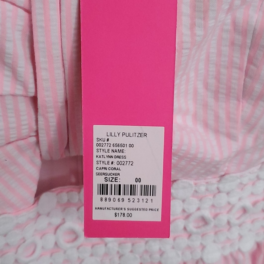 NWT Lilly Pulitzer Katlynn Seersucker Sundress 00 - Picture 15 of 16
